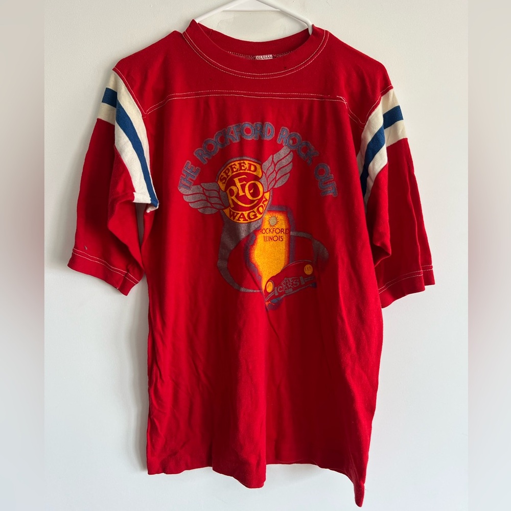 Vintage Aug 11 1979 REO SPEEDWAGON & The Cars The Rockford Rock Out Tour Shirt